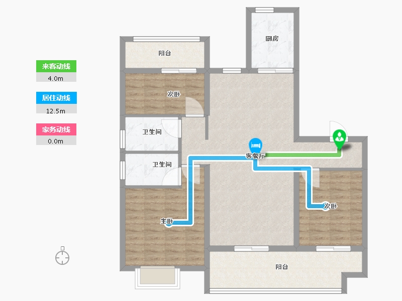 河南省-周口市-碧桂园公园学府-100.00-户型库-动静线