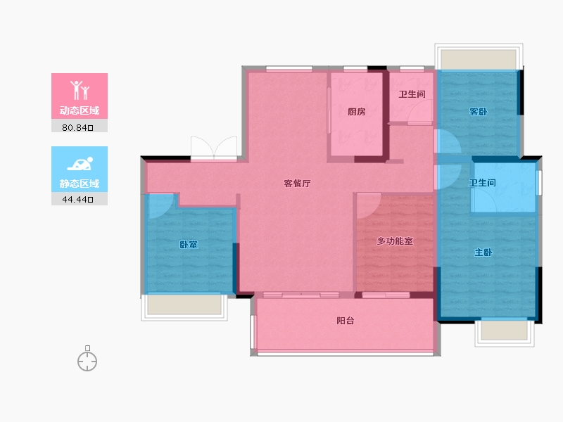 河南省-信阳市-光州贰号院-113.01-户型库-动静分区