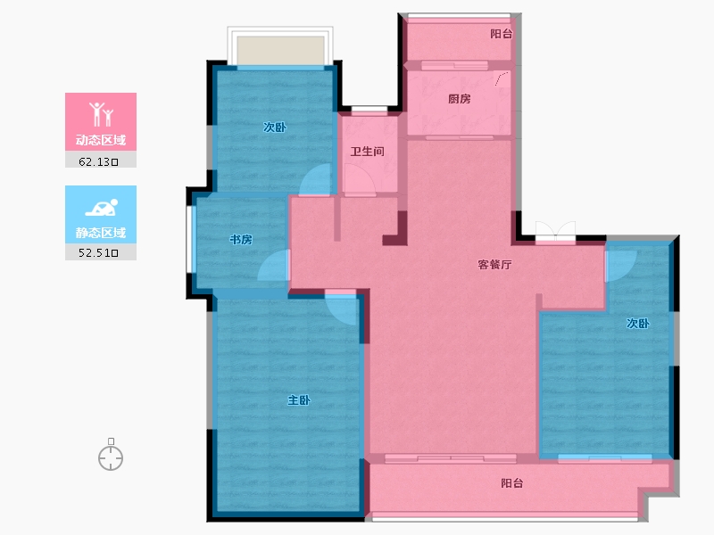 江西省-上饶市-人和·云麓里-103.11-户型库-动静分区