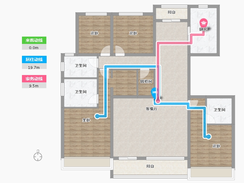 河南省-周口市-周投绿城·留香园-145.60-户型库-动静线