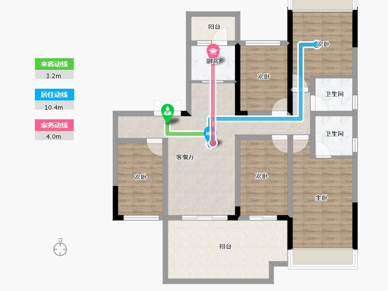 云南省-临沧市-海棠佳园三期天樾-112.90-户型库-动静线