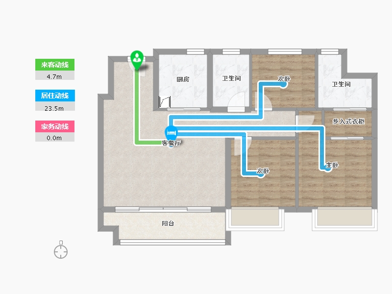 安徽省-芜湖市-港龙湖山映-82.00-户型库-动静线