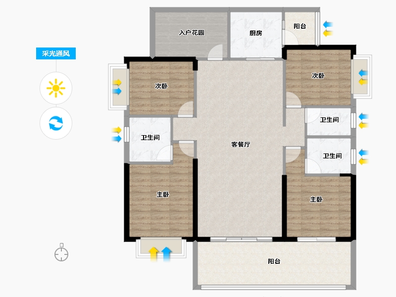 广东省-河源市-东江盛世-139.43-户型库-采光通风