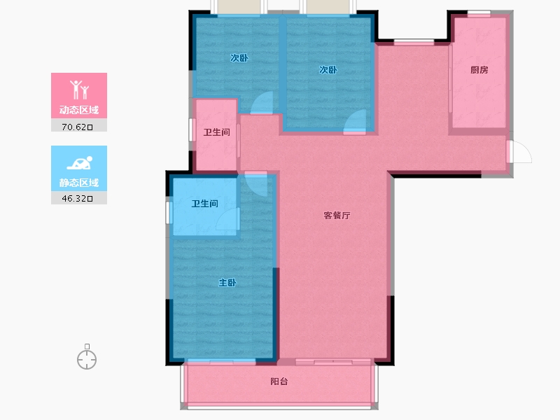 江西省-鹰潭市-中兆·城南府-105.01-户型库-动静分区