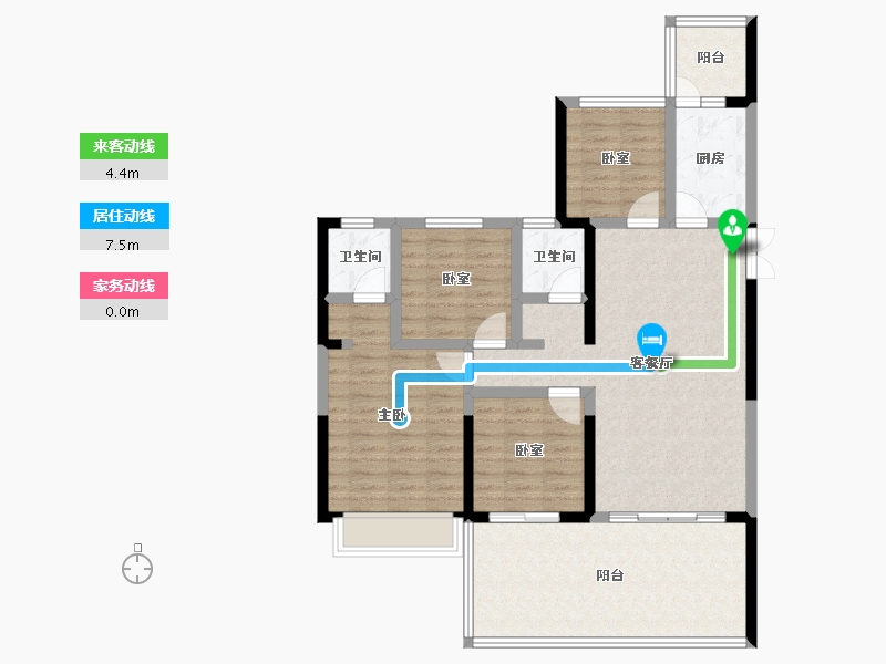 云南省-昭通市-瑞盛华府-103.93-户型库-动静线