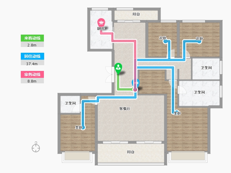 河南省-周口市-周投绿城·留香园-152.81-户型库-动静线