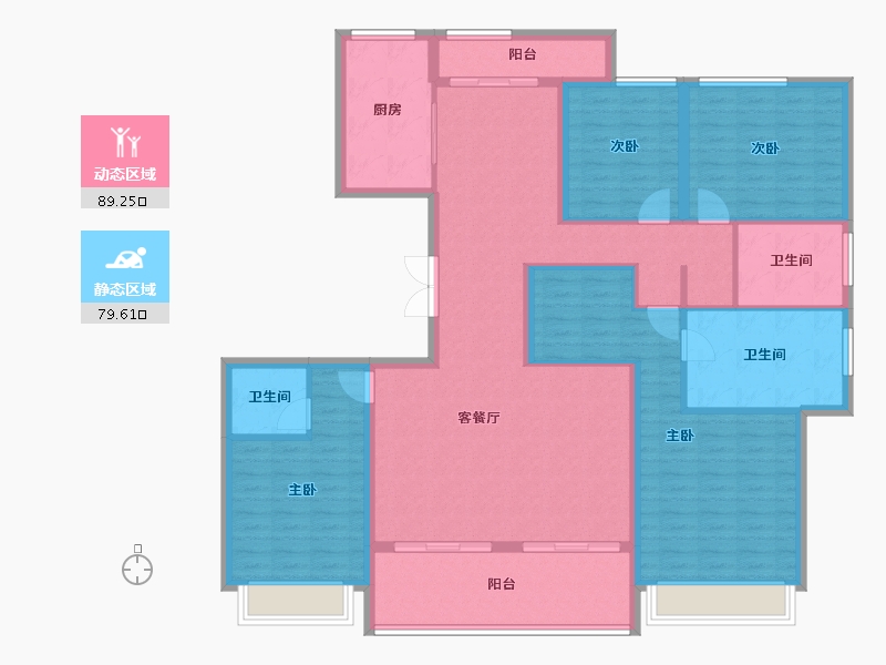 河南省-周口市-周投绿城·留香园-152.81-户型库-动静分区