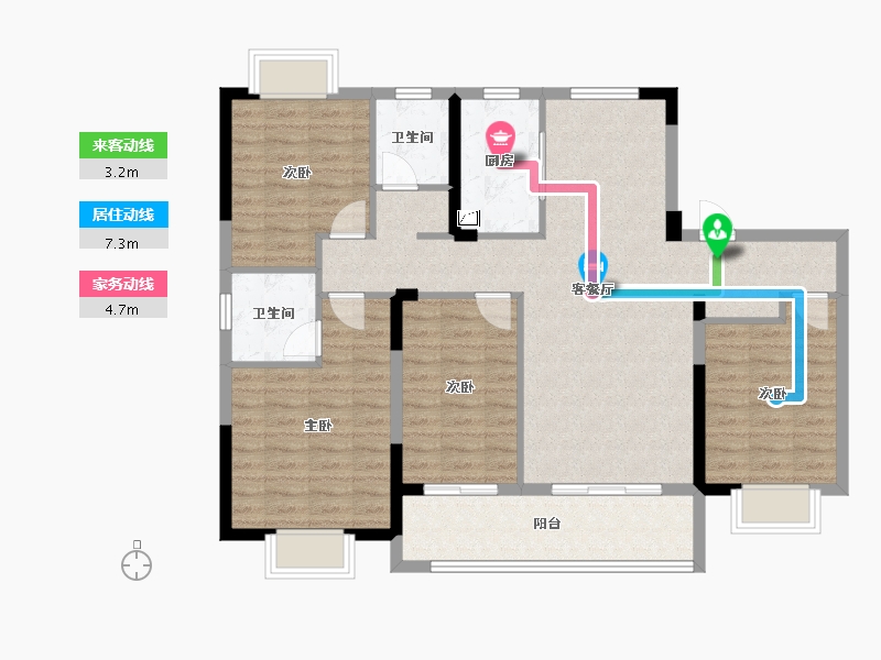 江西省-鹰潭市-万景悦府-108.00-户型库-动静线