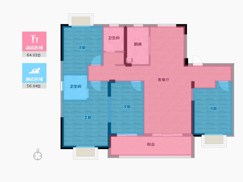 江西省-鹰潭市-万景悦府-108.00-户型库-动静分区