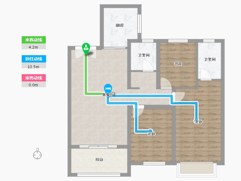 河南省-信阳市-潢川御景苑-91.03-户型库-动静线