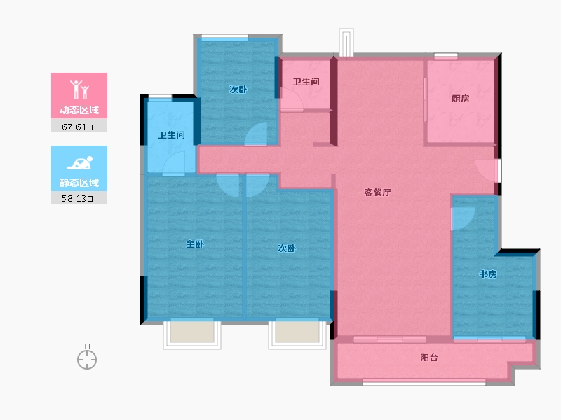 福建省-莆田市-建发磐龙府四期-114.13-户型库-动静分区