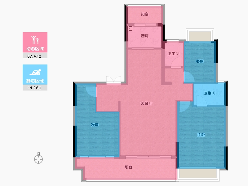 江西省-上饶市-人和·云麓里-97.56-户型库-动静分区