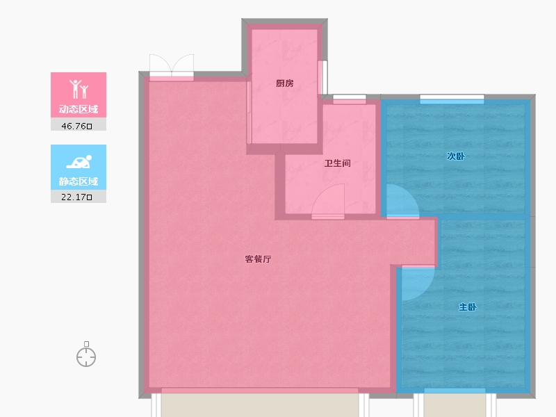 新疆维吾尔自治区-乌鲁木齐市-君瑞兰亭府-62.09-户型库-动静分区