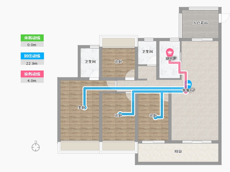 云南省-临沧市-恒宁京樾府-115.08-户型库-动静线