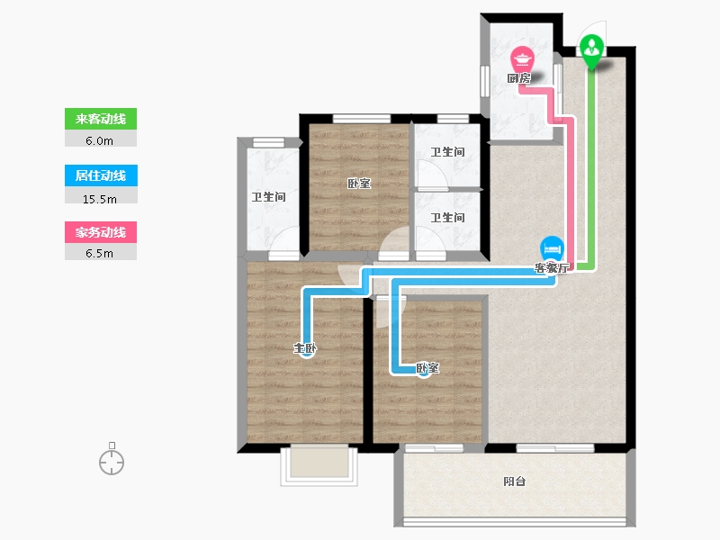 河南省-信阳市-华瑞紫悦府-91.01-户型库-动静线