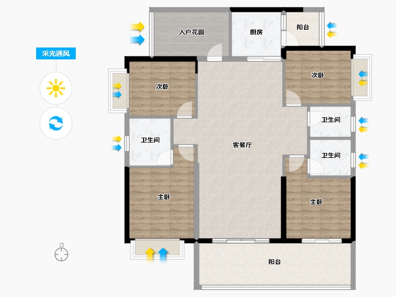 广东省-河源市-东江盛世-139.13-户型库-采光通风