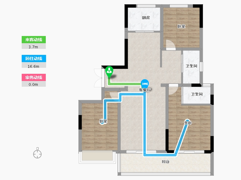 河南省-信阳市-光山书香苑-101.99-户型库-动静线