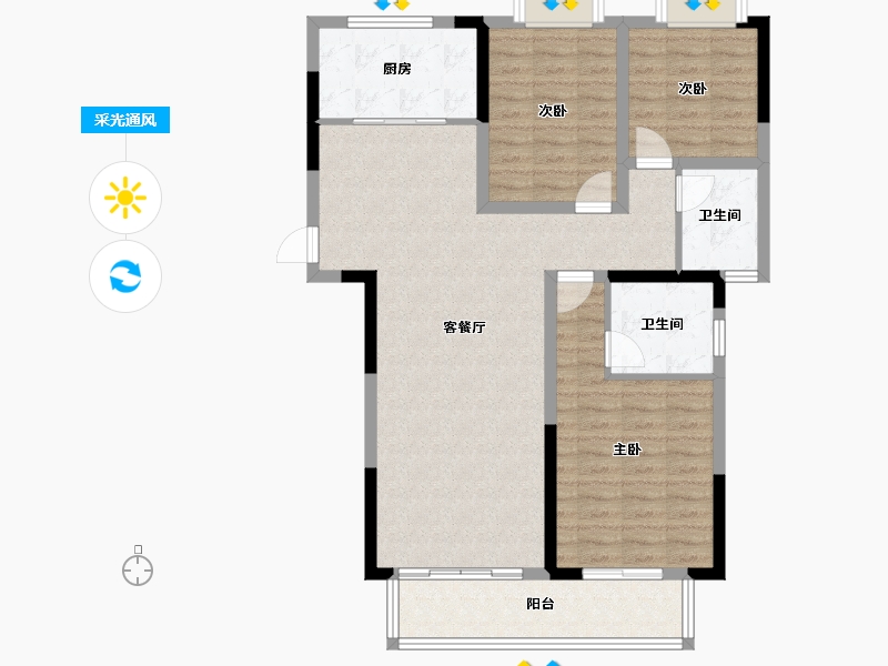 江西省-鹰潭市-中兆·城南府-100.01-户型库-采光通风