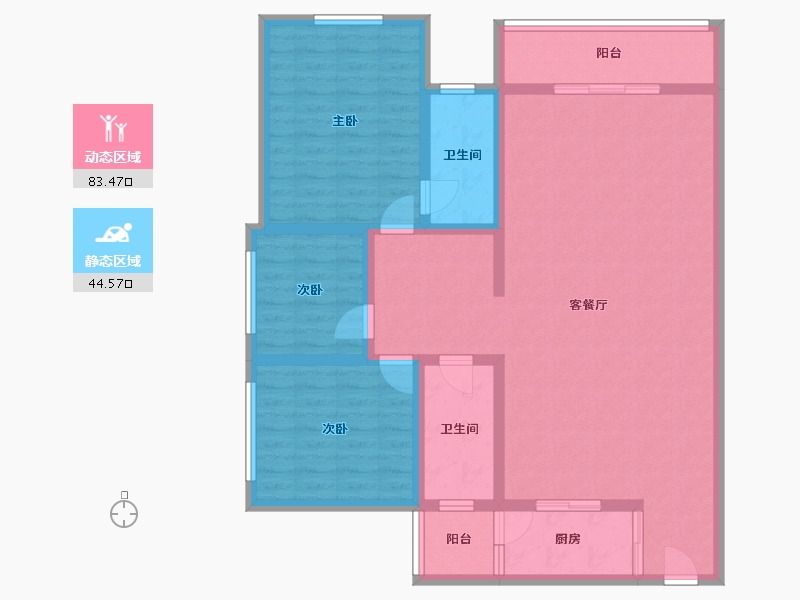 重庆-重庆市-聚金·万佳苑-1114.72-户型库-动静分区