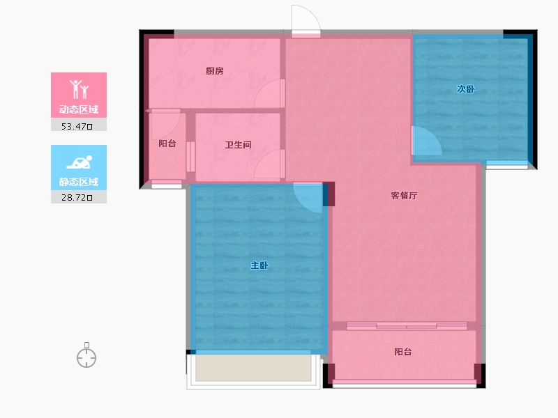 江西省-上饶市-金龙湾-74.38-户型库-动静分区