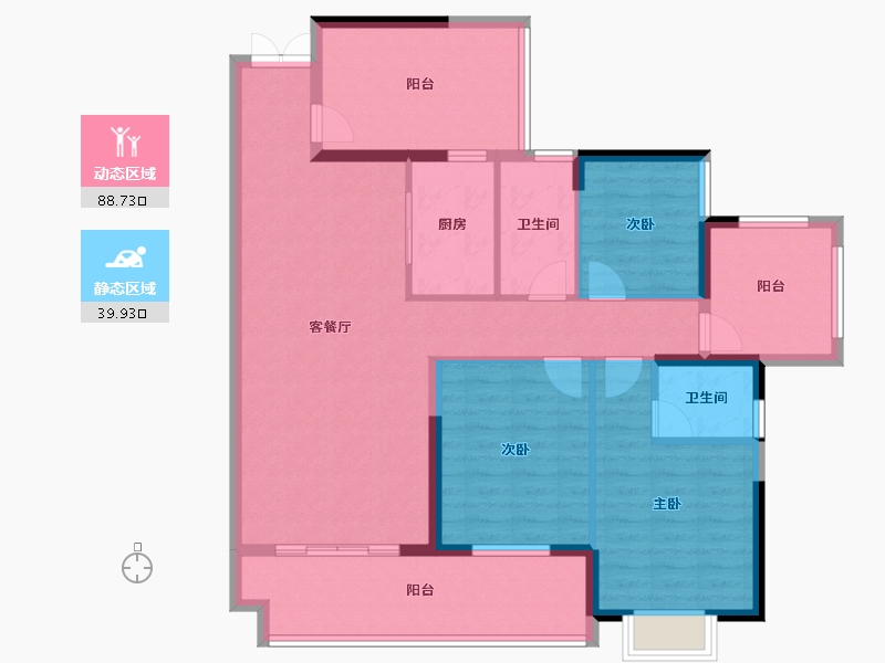 广西壮族自治区-来宾市-江滨湾1号-115.67-户型库-动静分区