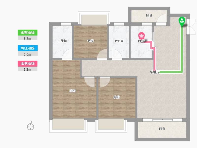 江西省-赣州市-兴国滨江1号-80.70-户型库-动静线