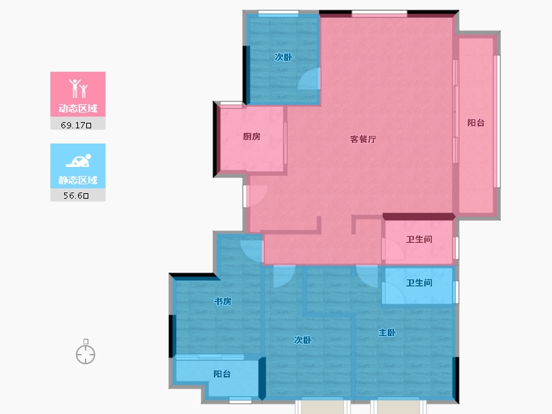 福建省-莆田市-建发磐龙府四期-114.41-户型库-动静分区