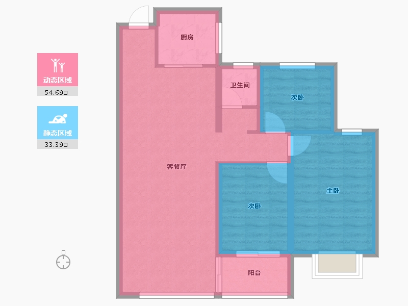 河北省-邢台市-金桂园-79.23-户型库-动静分区