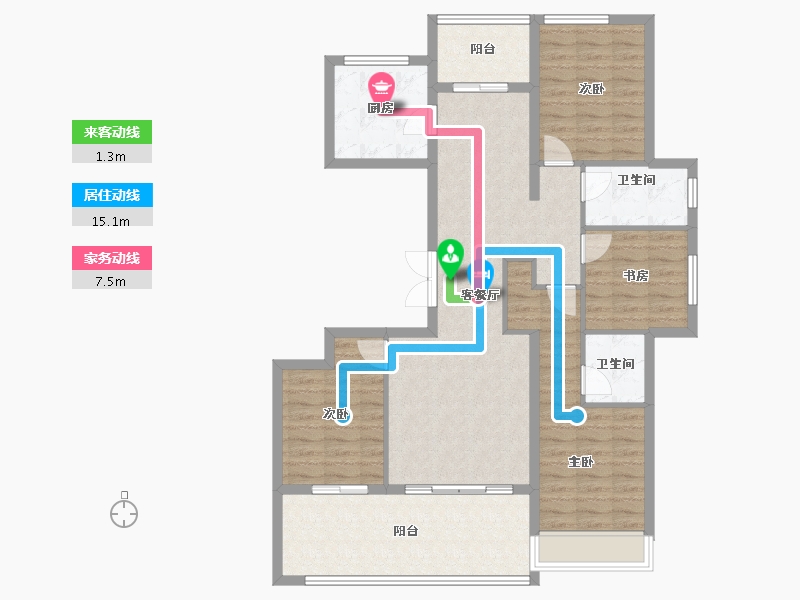 河南省-周口市-周投绿城·留香园-111.20-户型库-动静线