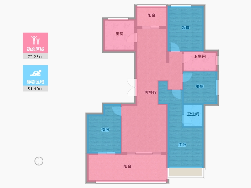 河南省-周口市-周投绿城·留香园-111.20-户型库-动静分区