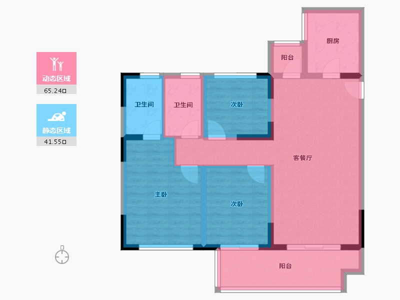 江西省-赣州市-于都国资·时代新城-95.30-户型库-动静分区