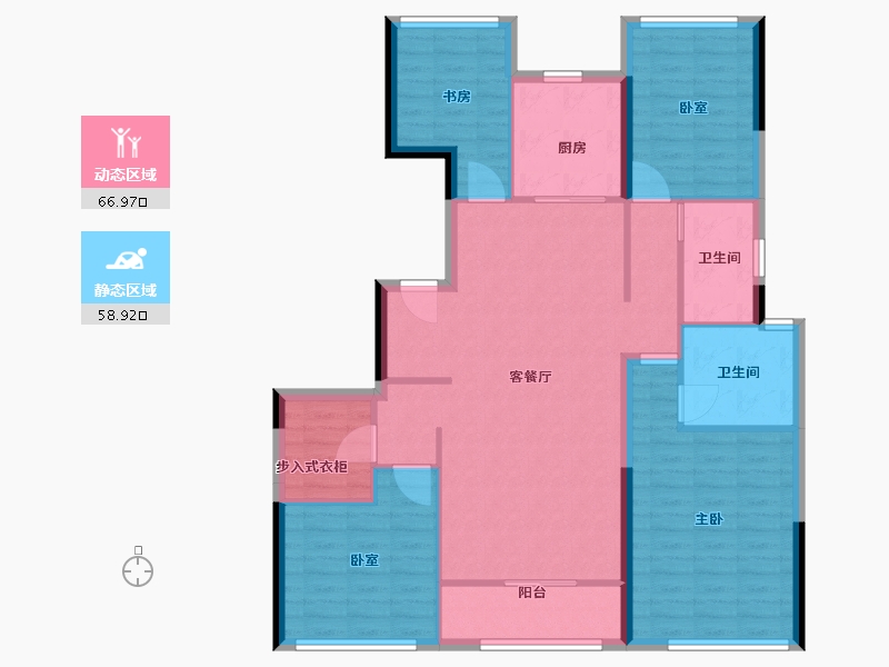 山东省-青岛市-绿城汀岚-114.00-户型库-动静分区