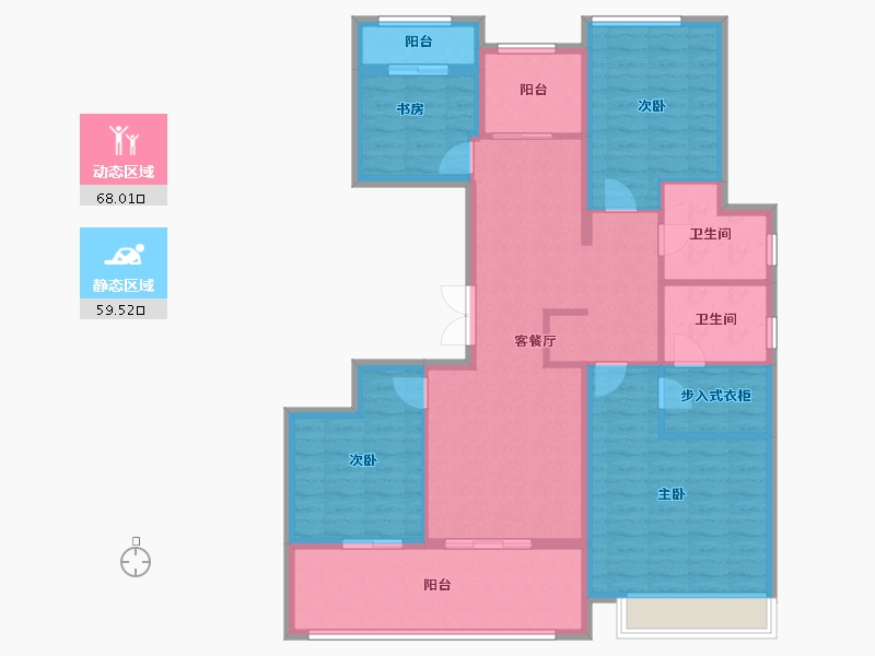 河南省-周口市-周投绿城·留香园-114.40-户型库-动静分区