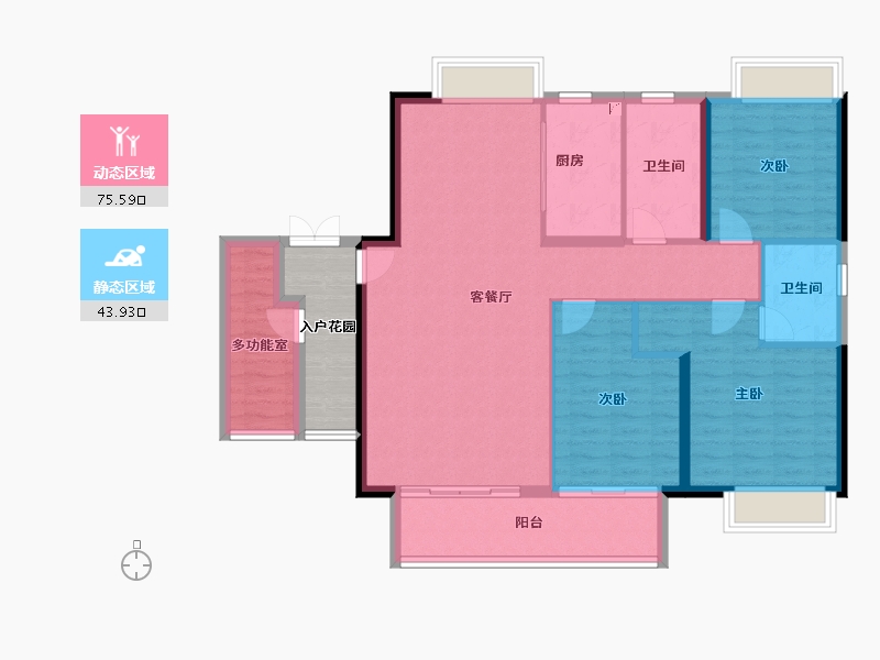 江西省-赣州市-信丰嘉福·未来城-114.54-户型库-动静分区