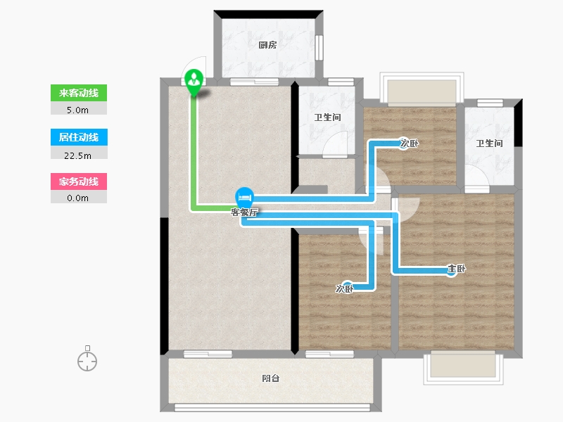 湖北省-咸宁市-崇阳壹号院-97.86-户型库-动静线