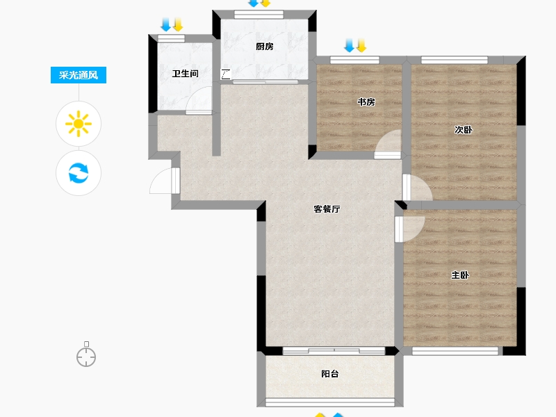 江西省-上饶市-金龙湾-82.38-户型库-采光通风