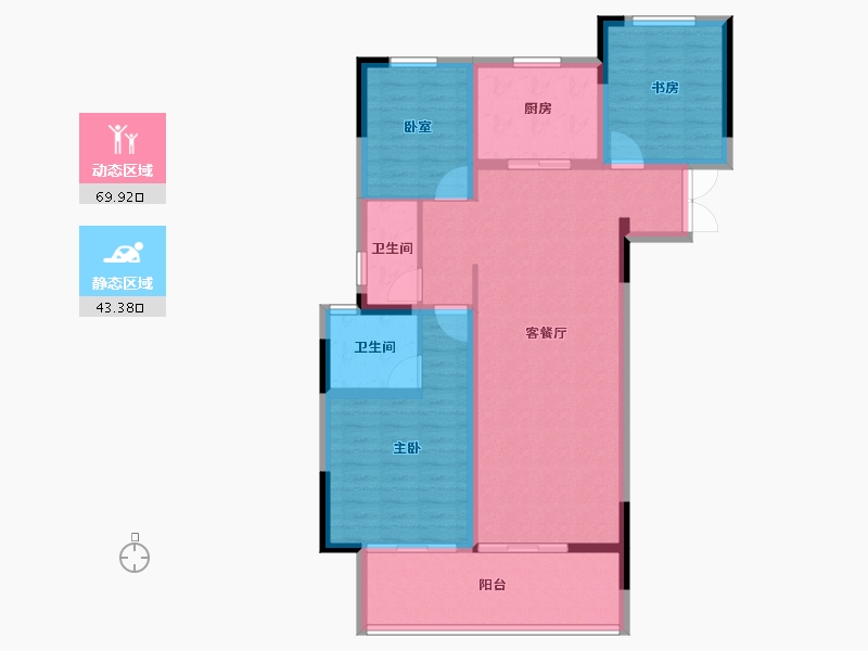 河南省-信阳市-光山书香苑-101.99-户型库-动静分区