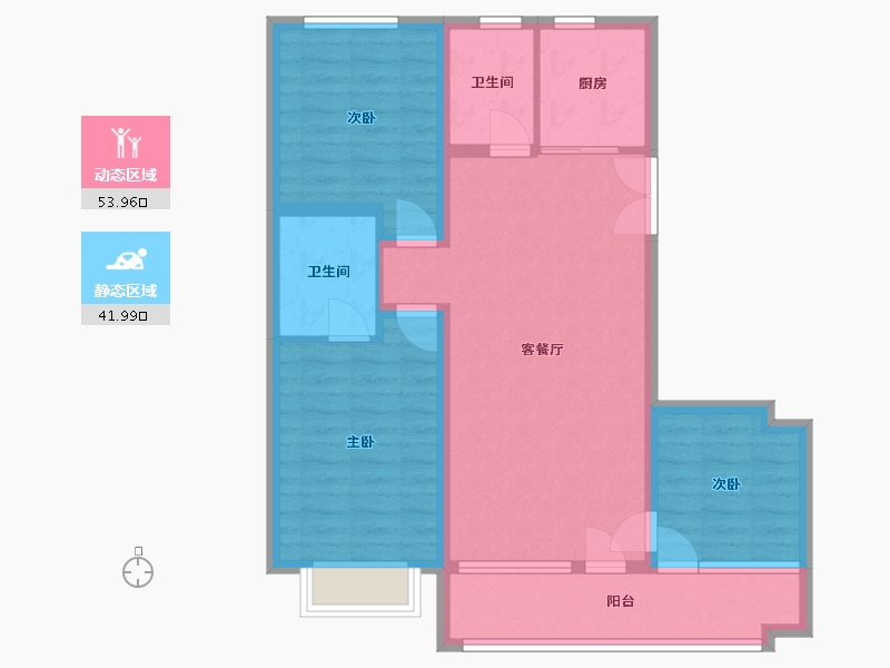 山东省-潍坊市-恒信大都会-110.00-户型库-动静分区