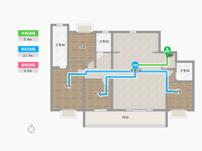 江苏省-苏州市-华侨城龙湖·启元-148.00-户型库-动静线