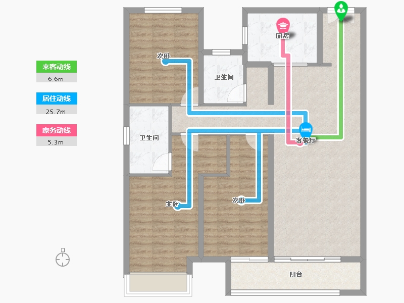 河北省-保定市-紫樾华庭-110.39-户型库-动静线