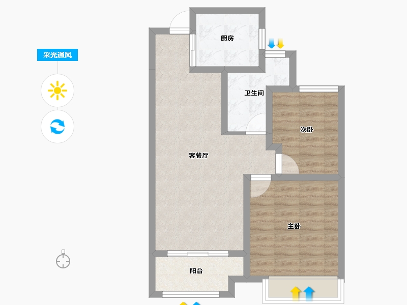 山东省-泰安市-华新新干线-62.03-户型库-采光通风