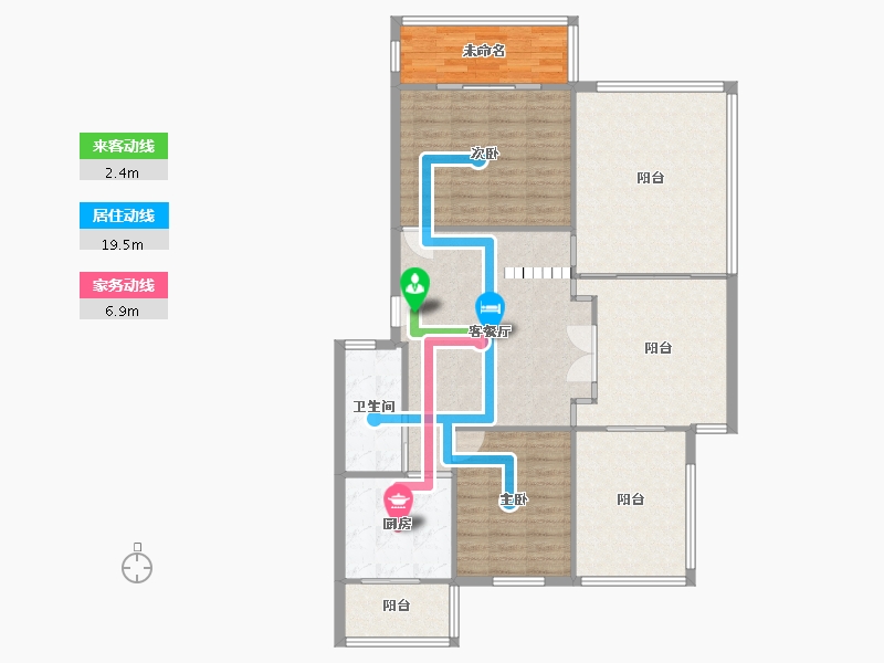 四川省-成都市-云影苑-110.00-户型库-动静线