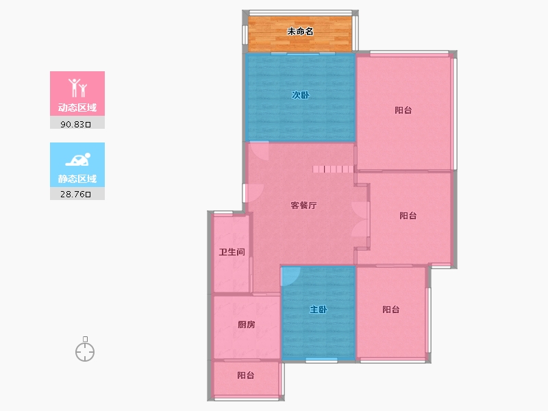 四川省-成都市-云影苑-110.00-户型库-动静分区