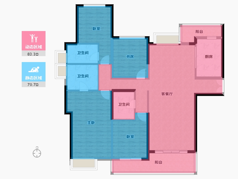 江苏省-常州市-星河国际-138.37-户型库-动静分区