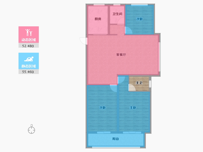 山东省-泰安市-华新新干线-101.15-户型库-动静分区