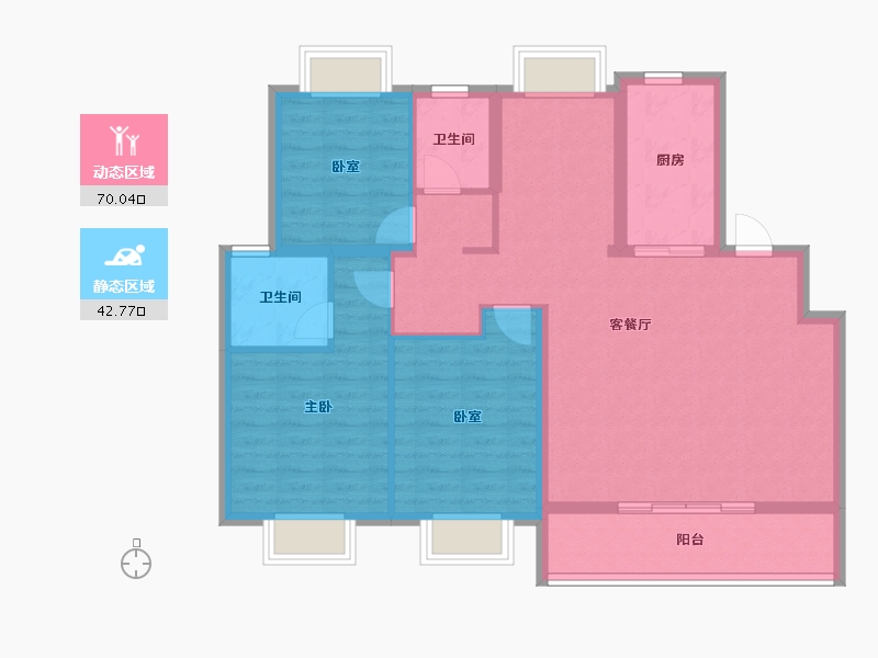 江苏省-苏州市-铂悦春和万象-101.60-户型库-动静分区