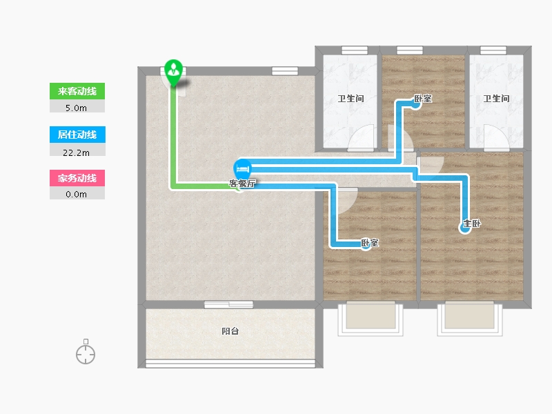 江苏省-苏州市-华侨城龙湖·启元-87.20-户型库-动静线