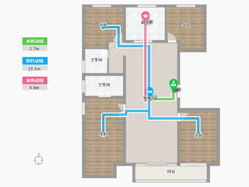 河北省-保定市-紫樾华庭-150.64-户型库-动静线