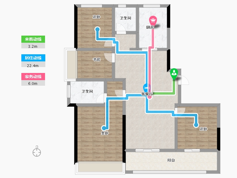 浙江省-杭州市-绿城江上臻园-116.33-户型库-动静线