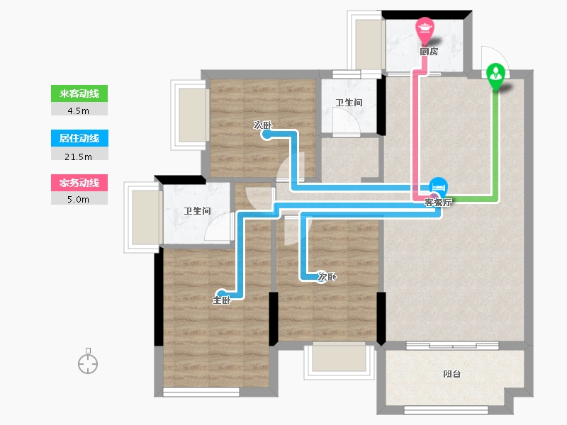 广东省-东莞市-春晖国际城-80.54-户型库-动静线